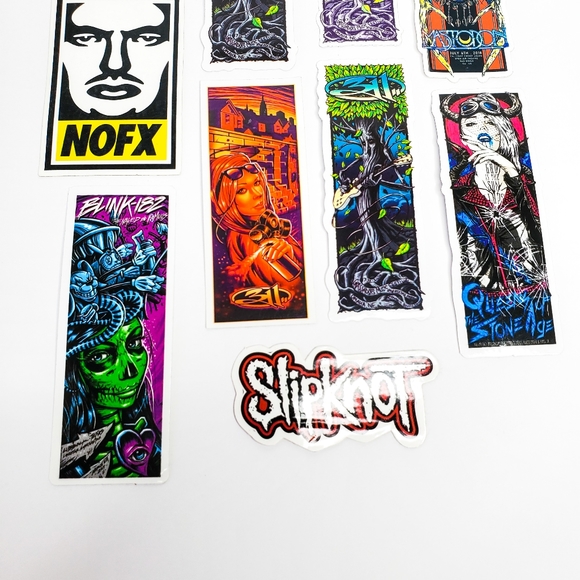 90s/2000s/Y2K Alt/Rock Pop Punk Music Bands (10) Sticker Lot Slipknot 311 Blink - Picture 7 of 14